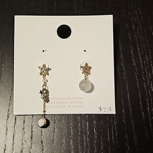 COCO Molo Stars and Glitter drop earring